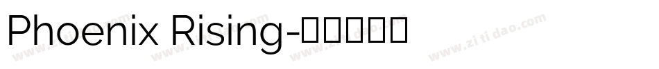 Phoenix Rising字体转换